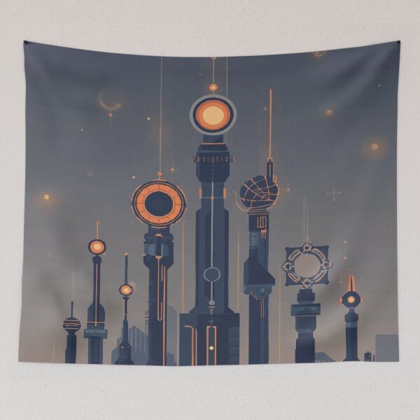 Item preview, The Towers at Dusk designed and sold by AbstractAnom.