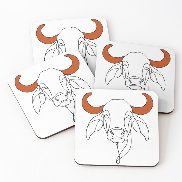 Item preview, Minimal Cow line art T-shirt | Black Outline | Indigenous Breed Design designed and sold by HumpandHorns.