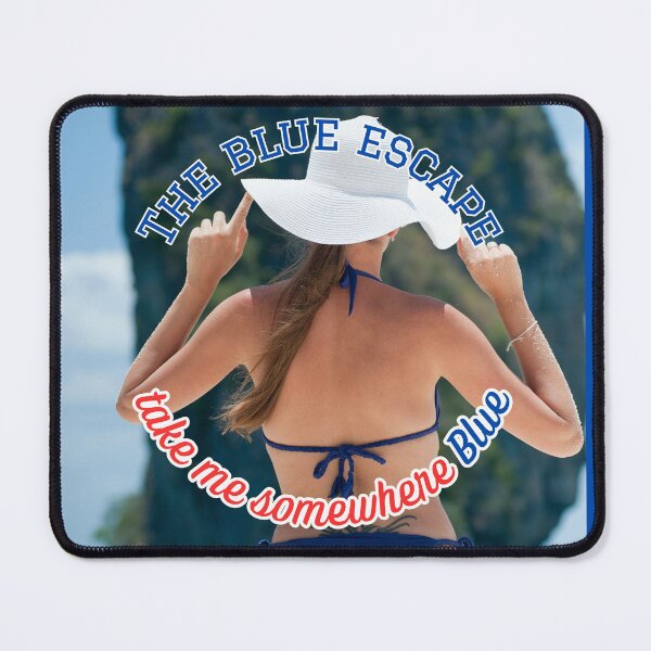 Item preview, The Blue Escape Take Me Somewhere Blue Bikini designed and sold by LittleBigGifts.
