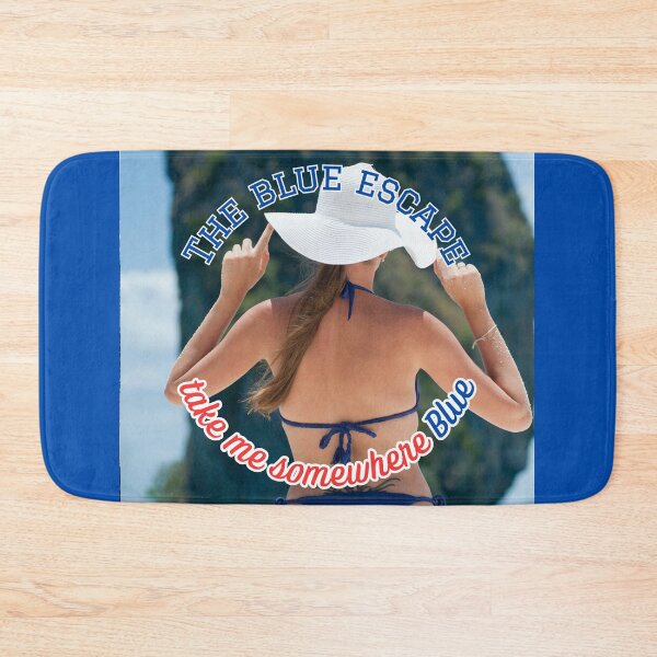 Item preview, The Blue Escape Take Me Somewhere Blue Bikini designed and sold by LittleBigGifts.