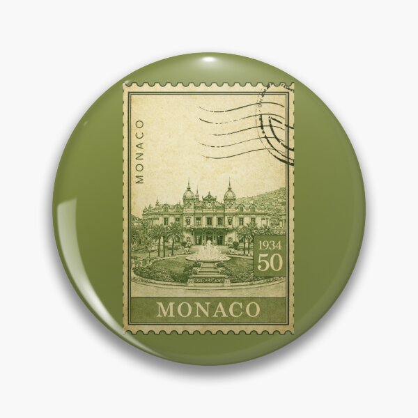 Item preview, Monaco Monte Carlo Architecture Vintage Stamp Travel Souvenir Europe Postcard designed and sold by Annika Shurafa.