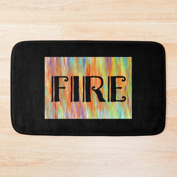 Item preview, Abstract Fire - Bold Typography Design designed and sold by justcoolretail.