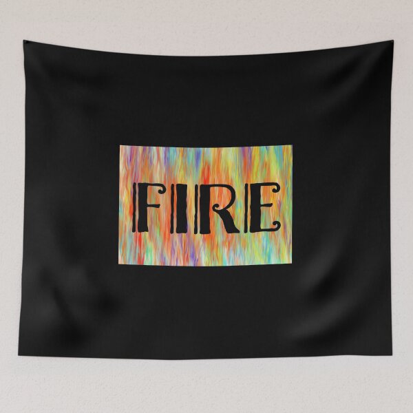 Item preview, Abstract Fire - Bold Typography Design designed and sold by justcoolretail.
