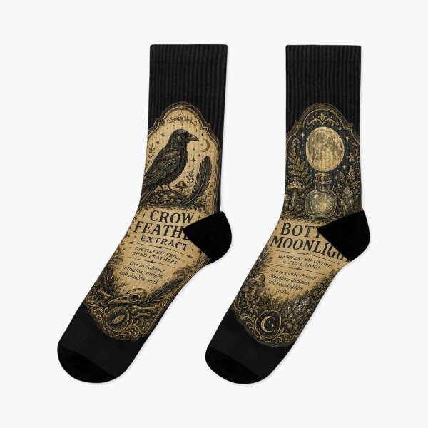 Item preview, Goblincore Apothecary Potion Labels – Vintage Victorian Dark Botanical Art | Witchy Goblincore Gift designed and sold by irfanshikh.