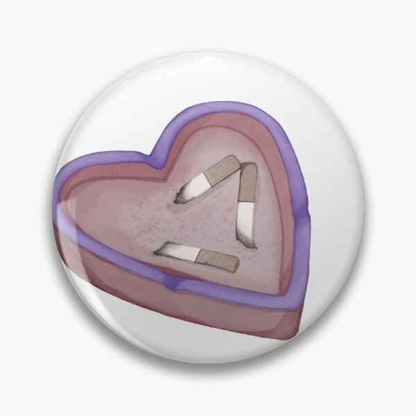 Item preview, Ashtray Heart — Dark Cute Illustration designed and sold by Reverber.arting.