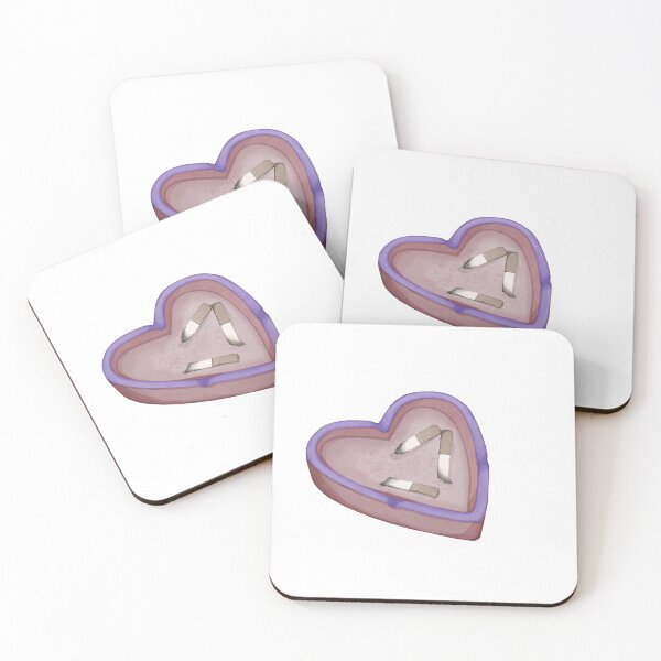 Item preview, Ashtray Heart — Dark Cute Illustration designed and sold by Reverber.arting.