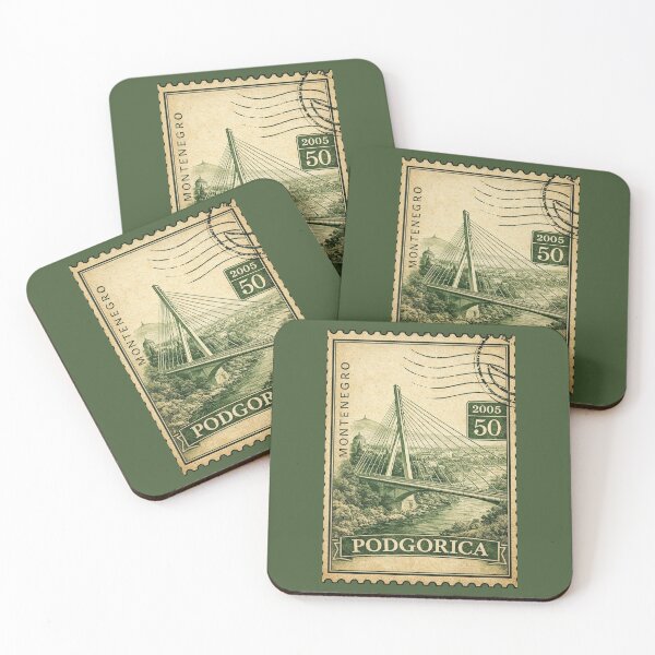 Item preview, Podgorica Montenegro Millennium Bridge River Cityscape Travel Souvenir Europe Postcard designed and sold by Annika Shurafa.