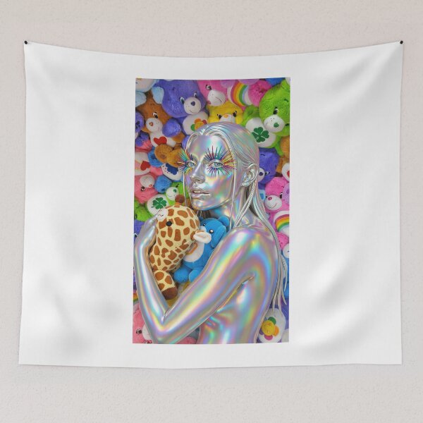 Item preview, Hunter Schafer: Chrome Goddess & Plushie Dream Art designed and sold by y2kponyclub.