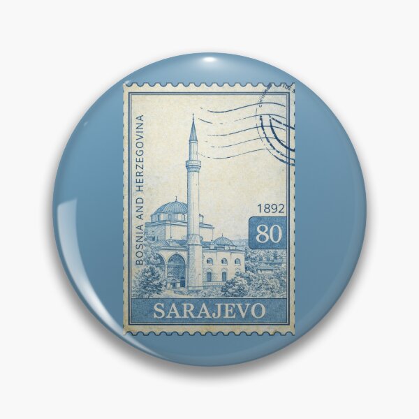 Item preview, Sarajevo Bosnia Herzegovina Mosque Old Town Travel Souvenir Europe Postcard designed and sold by Annika Shurafa.