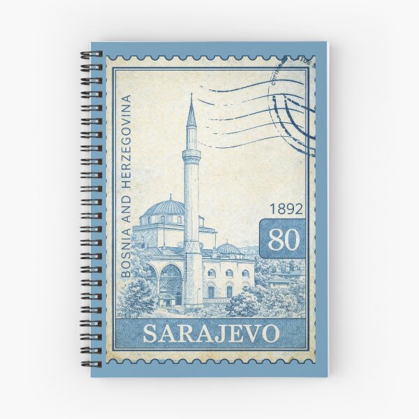Item preview, Sarajevo Bosnia Herzegovina Mosque Old Town Travel Souvenir Europe Postcard designed and sold by Annika Shurafa.