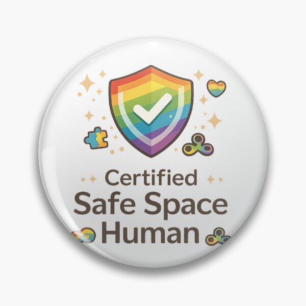 Item preview, Inclusive LGBTQ Therapist Design Certified Safe Space Human ADHD Autism Friendly Counselor Gift designed and sold by Im-Ara.