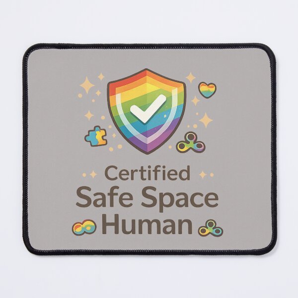 Item preview, Inclusive LGBTQ Therapist Design Certified Safe Space Human ADHD Autism Friendly Counselor Gift designed and sold by Im-Ara.