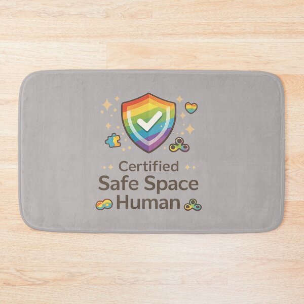 Item preview, Inclusive LGBTQ Therapist Design Certified Safe Space Human ADHD Autism Friendly Counselor Gift designed and sold by Im-Ara.