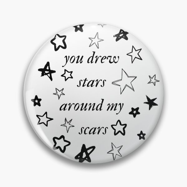 Item preview, You Drew Stars Around My Scars Cardigan Taylor Swift Lyrics designed and sold by secondcityshore.