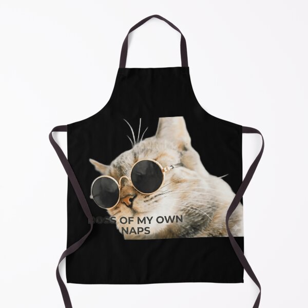 Item preview, Boss Of My Own Naps Funny Cat Sticker - Cool Cat with Sunglasses Art designed and sold by zakman02.