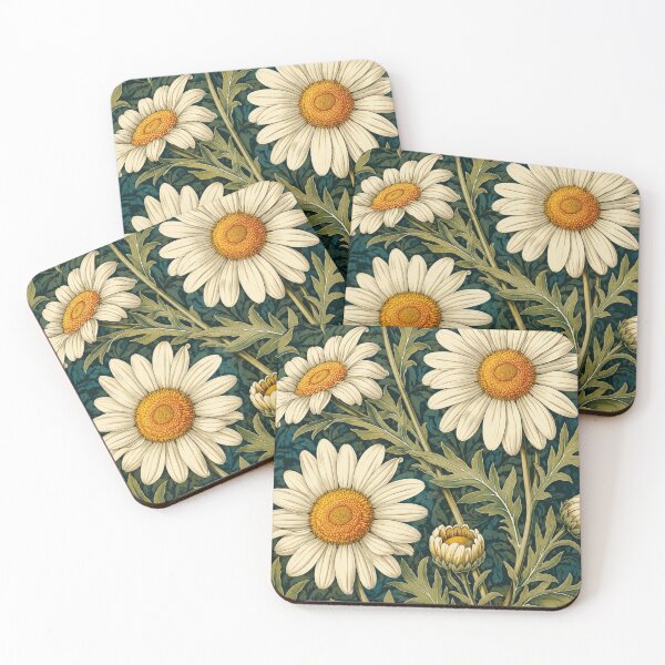 Item preview, Daisy Art Nouveau Botanical Illustration for Vintage Decor Lovers designed and sold by RickE.