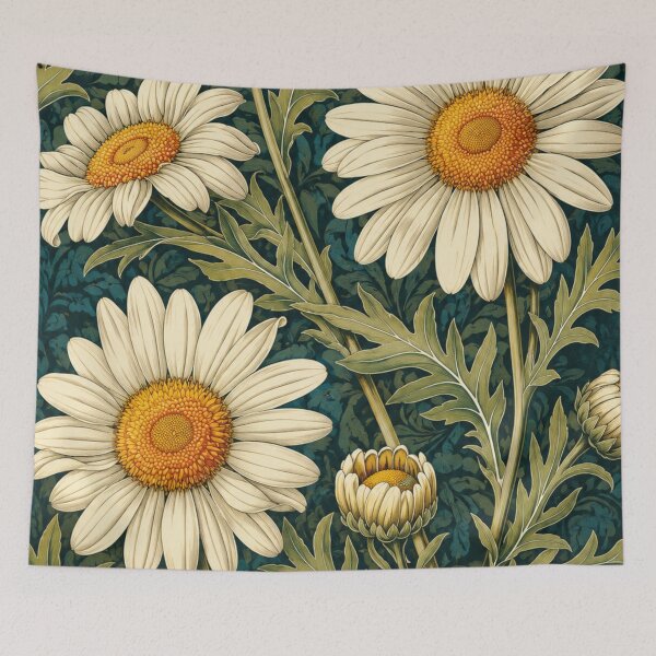 Item preview, Daisy Art Nouveau Botanical Illustration for Vintage Decor Lovers designed and sold by RickE.