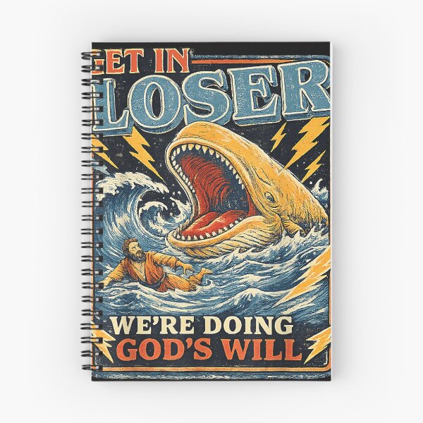 Item preview, Get In Loser We'Re Doing God'S Will Funny Jonah Whale Humor designed and sold by DanMoor.