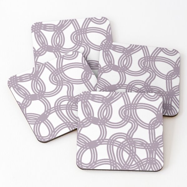 Item preview, Knit together - Lavender and White designed and sold by MelnDesign.