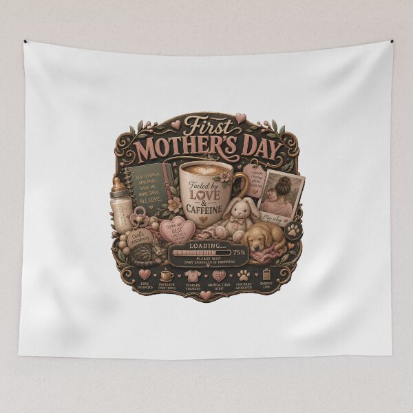 Item preview, First Mother's Day Loading T Shirt, Baby Loading Expert Mode Mug, Funny New Mom Gift designed and sold by YMLux.