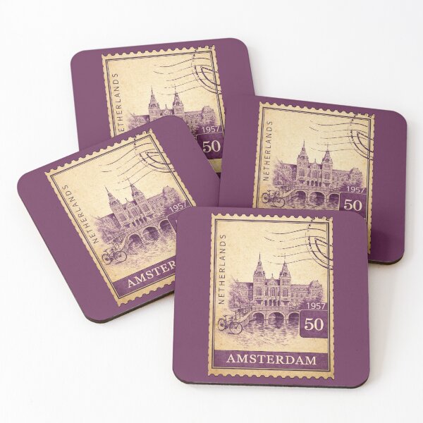 Item preview, Amsterdam Netherlands Rijksmuseum Travel souvenir Europe Postcard designed and sold by Annika Shurafa.