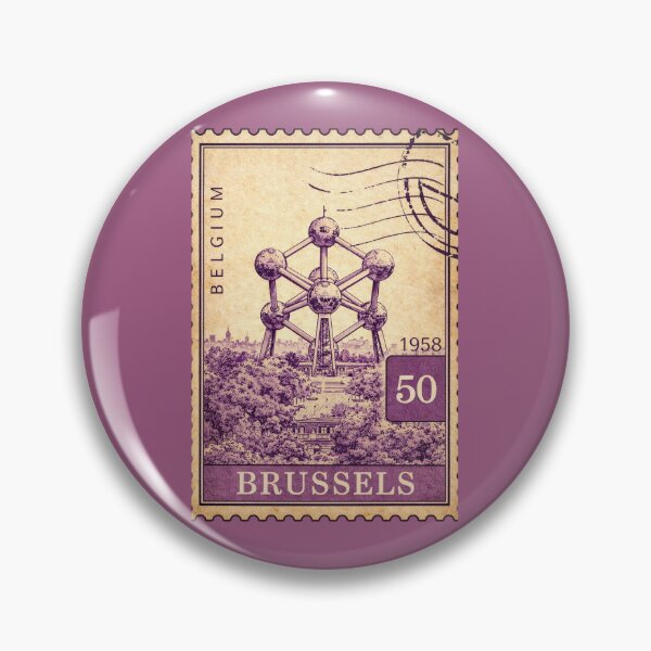 Item preview, Brussels Belgium Atomium Travel souvenir Europe Postcard designed and sold by Annika Shurafa.