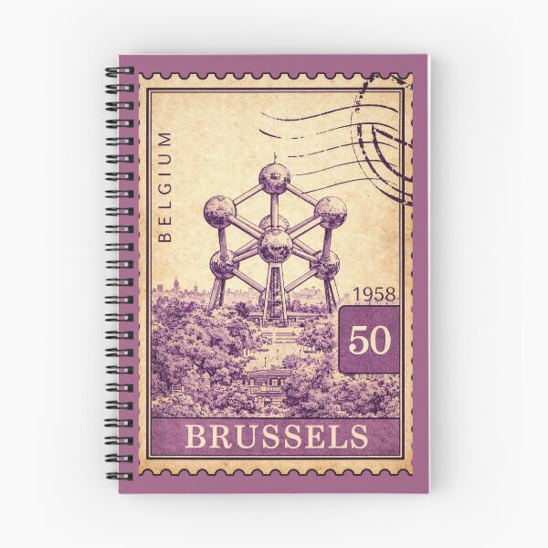 Item preview, Brussels Belgium Atomium Travel souvenir Europe Postcard designed and sold by Annika Shurafa.