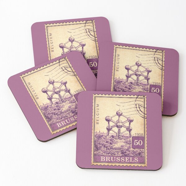 Item preview, Brussels Belgium Atomium Travel souvenir Europe Postcard designed and sold by Annika Shurafa.