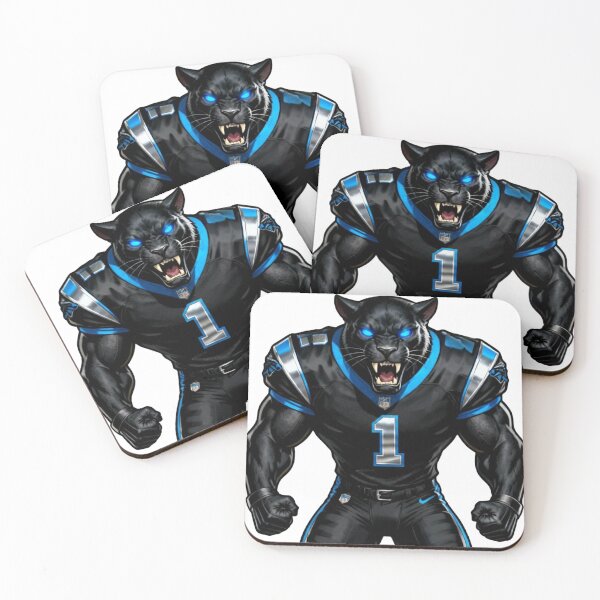 Item preview, Aggressive Blue Panther Football Mascot designed and sold by Pandora´s Box.