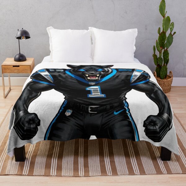 Item preview, Aggressive Blue Panther Football Mascot designed and sold by Pandora´s Box.