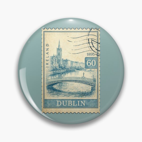 Item preview, Dublin Ireland Hapenney Bridge Travel souvenir Europe Postcard designed and sold by Annika Shurafa.