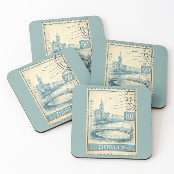 Item preview, Dublin Ireland Hapenney Bridge Travel souvenir Europe Postcard designed and sold by Annika Shurafa.