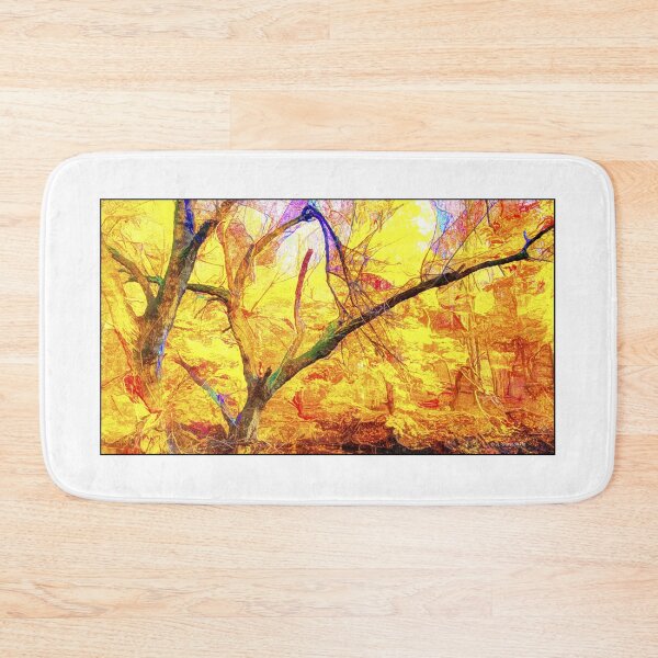 Item preview, Autumn Woods Abstraction, Digital Illustration designed and sold by AMacGPhilly.