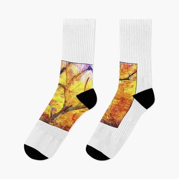 Item preview, Autumn Woods Abstraction, Digital Illustration designed and sold by AMacGPhilly.