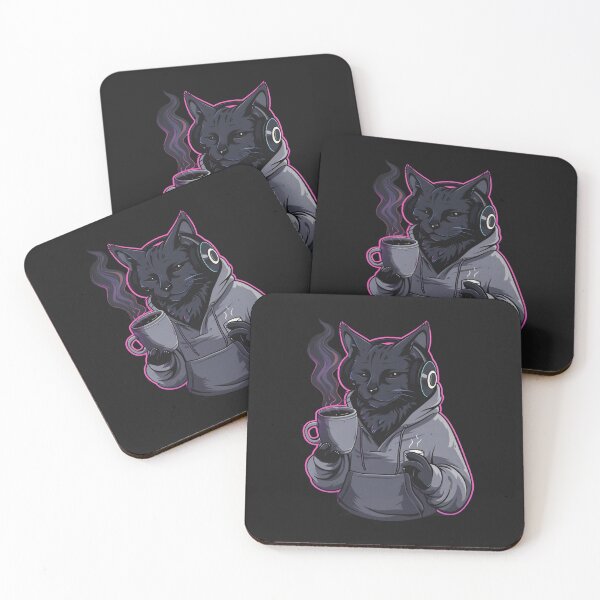 Item preview, Chill Cat Vibes  Lo-Fi Teen Fashion Art designed and sold by BoxofMoments.