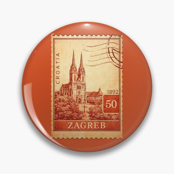 Item preview, Zagreb Croatia Cathedral Travel Souvenir Europe designed and sold by Annika Shurafa.