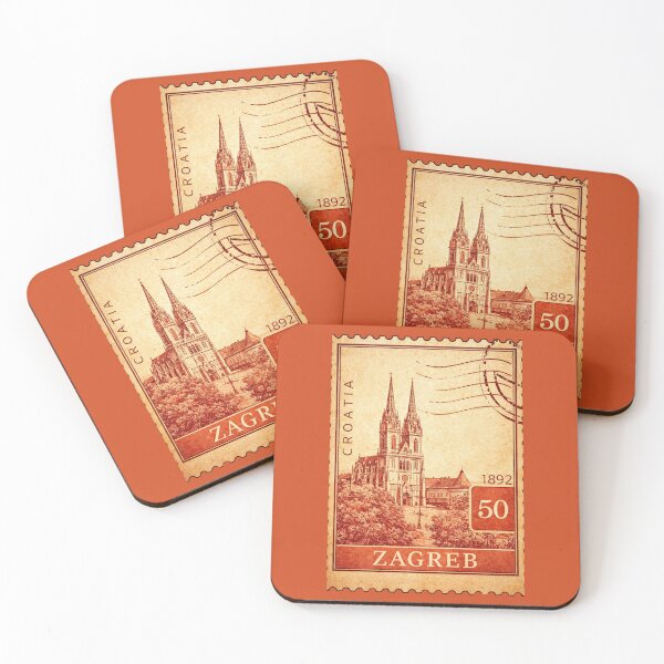 Item preview, Zagreb Croatia Cathedral Travel Souvenir Europe designed and sold by Annika Shurafa.