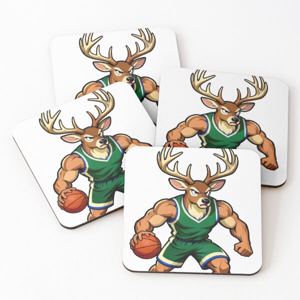 Item preview, Fierce Stag Deer Basketball Mascot designed and sold by Pandora´s Box.