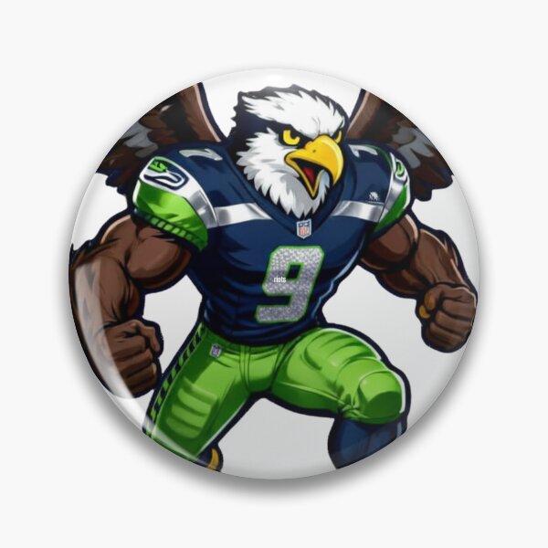 Item preview, Aggressive Sea Hawk Football Mascot #9 designed and sold by Pandora´s Box.