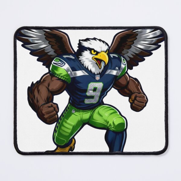 Item preview, Aggressive Sea Hawk Football Mascot #9 designed and sold by Pandora´s Box.