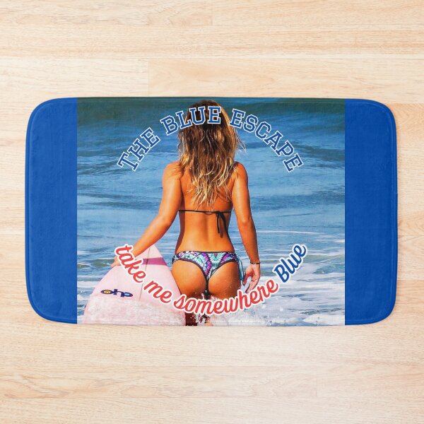 Item preview, The Blue Escape Surf Girl Bikini Beach Ocean Summer designed and sold by LittleBigGifts.