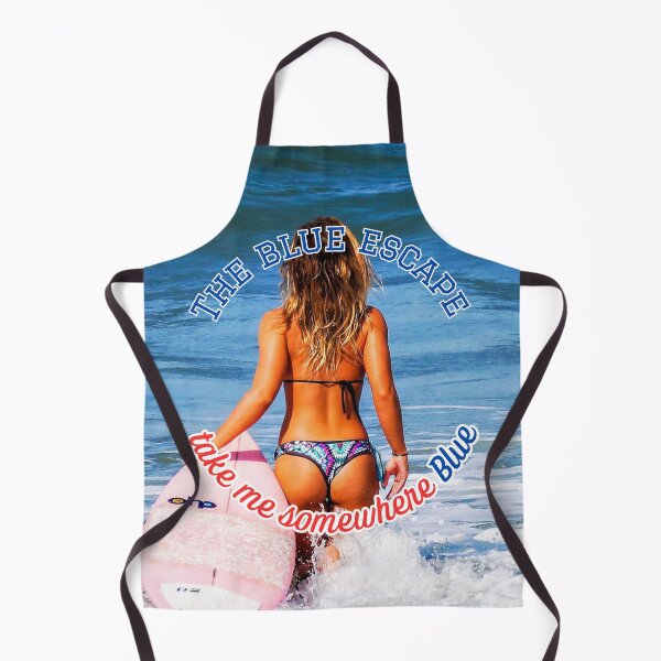 Item preview, The Blue Escape Surf Girl Bikini Beach Ocean Summer designed and sold by LittleBigGifts.