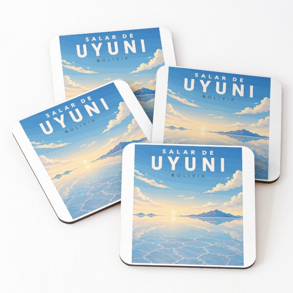 Item preview, Salar de Uyuni in Bolivia (South America), Vintage Art Travel Landscape designed and sold by MaateoDesign.