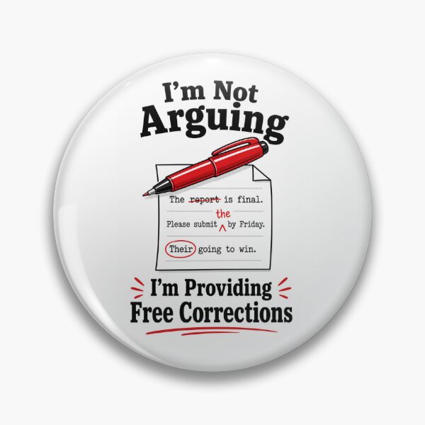 Item preview, I'm Not Arguing, Just Giving Free Correction designed and sold by Back To Black.