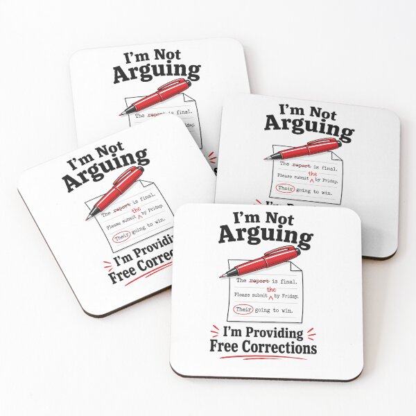 Item preview, I'm Not Arguing, Just Giving Free Correction designed and sold by Back To Black.