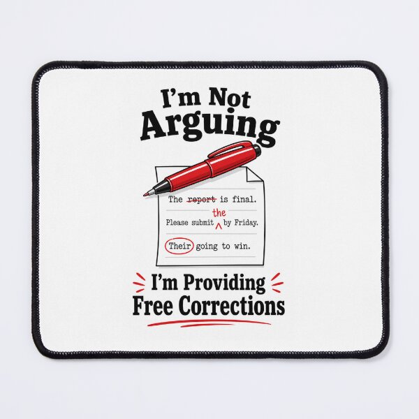 Item preview, I'm Not Arguing, Just Giving Free Correction designed and sold by Back To Black.