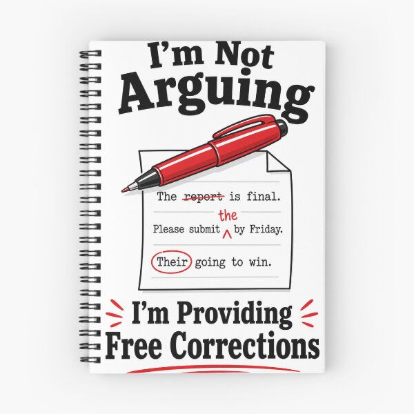 Item preview, I'm Not Arguing, Just Giving Free Correction designed and sold by Back To Black.