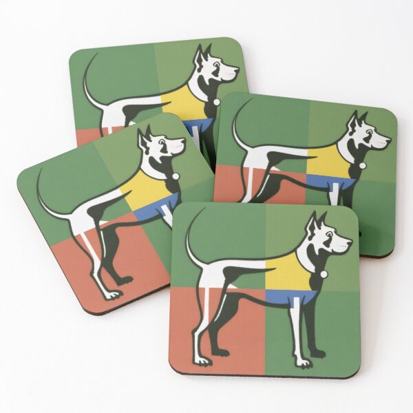 Item preview, Dog in Colorful Cubist Style Painting designed and sold by RAISC.