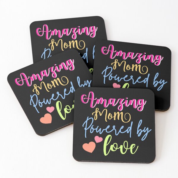 Item preview, Amazing mom powered by love for so beautiful and amazing mother designed and sold by AESTHETIC-FLAIR.