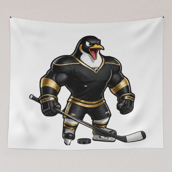 Item preview, Fierce Penguin Hockey Player Mascot designed and sold by Pandora´s Box.